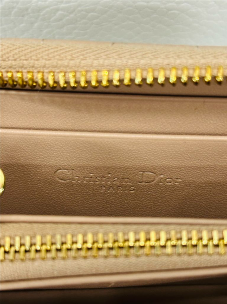 디올 레이디 하트 스티치 카드지갑--7