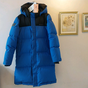 초등 남아 메렐 블루 롱패딩 후드패딩 (150호)