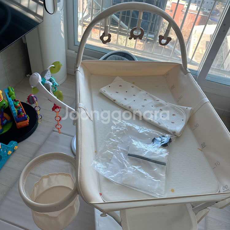 소베맘 3세대 소베맘전용PVC매트,방수매트,빨래바구니,모빌,휴지통,세탁망(새상품) 풀세트--2