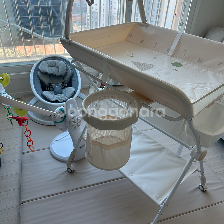 소베맘 3세대 소베맘전용PVC매트,방수매트,빨래바구니,모빌,휴지통,세탁망(새상품) 풀세트--6