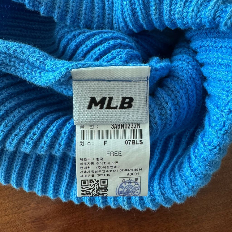 MLB 스몰로고 숏비니 LA (Blue)--2