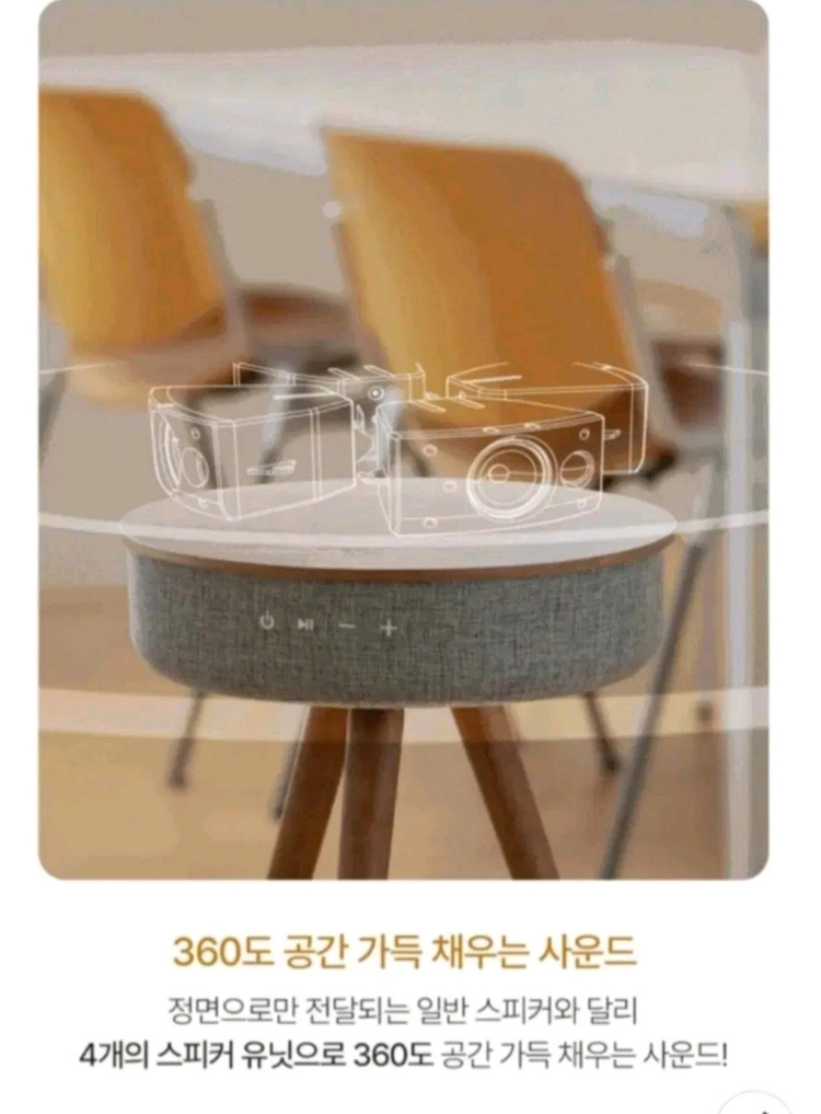 벨레 멜로우 테이블 블루투스 스피커 WT-W501T--3