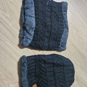 니트 넥워머 털모자 세트(새재품)