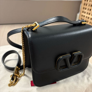 발렌티노 로고 스몰 숄더백 크로스백 블랙