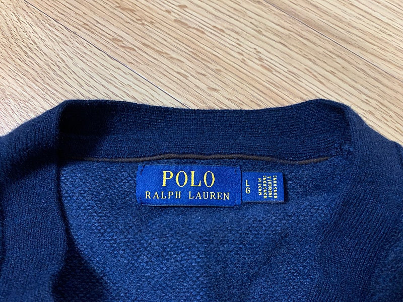 폴로 L 울 가디건 매장판 이미지