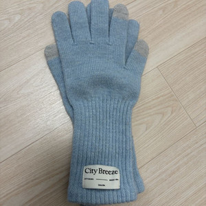새상품) 시티브리즈 울니트 터치 장갑 하늘색