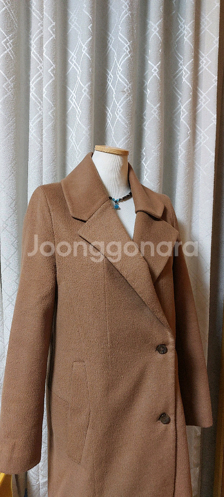 MAOJAY 카멜 여성 코트 66 울 코트--2