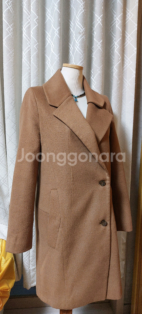 MAOJAY 카멜 여성 코트 66 울 코트--3