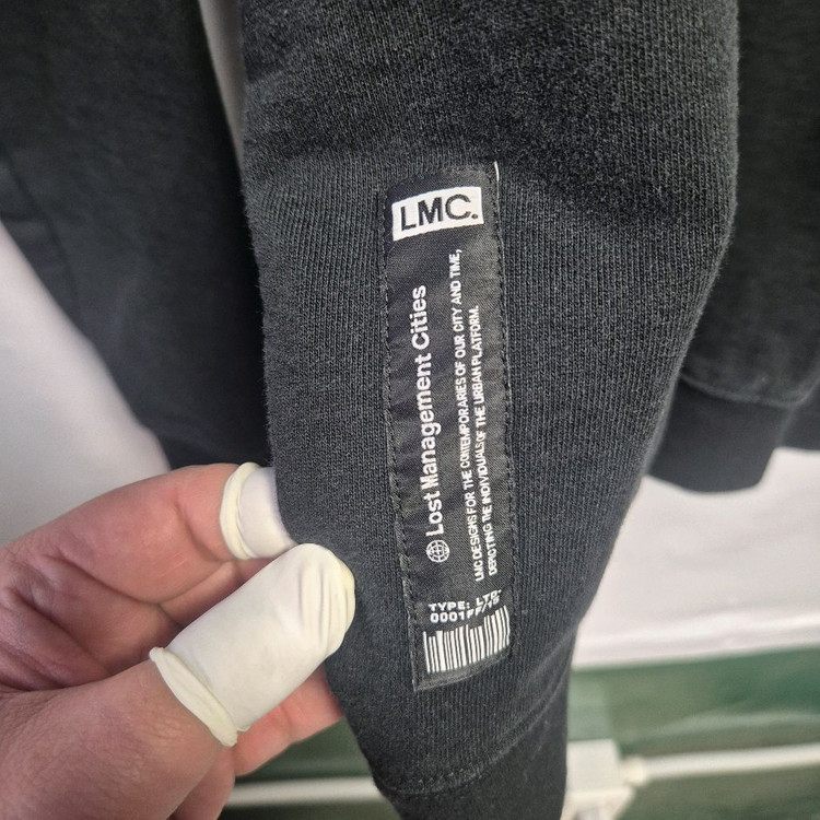 LMC 프린팅 후드티 블랙 M(상태A급) 이미지