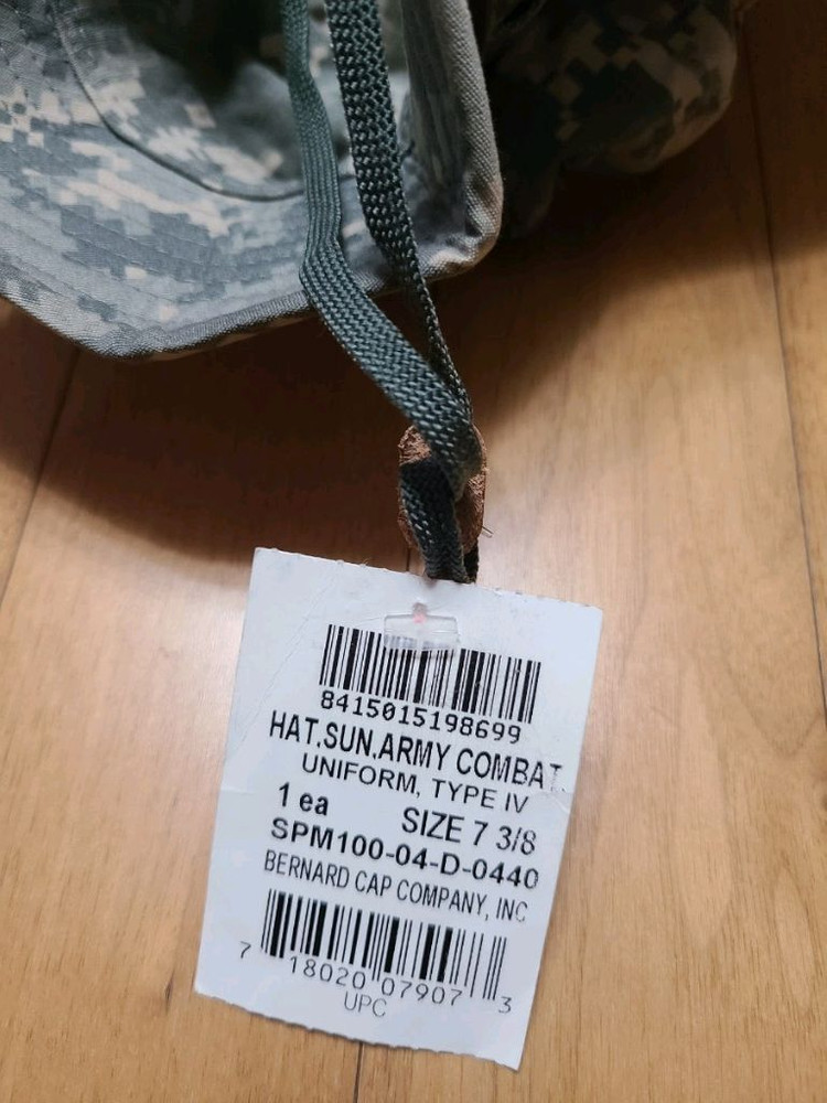 미군 오리지날 ACU 부니햇 신품 7 3/8(59)버나드--3