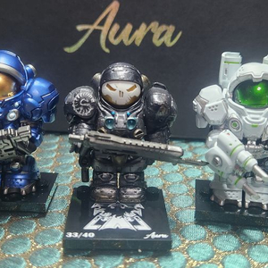 레고 커스텀피규어 [아우라/MF] 스타크래프트 - 짐레이너 / 마린매딕 이미지