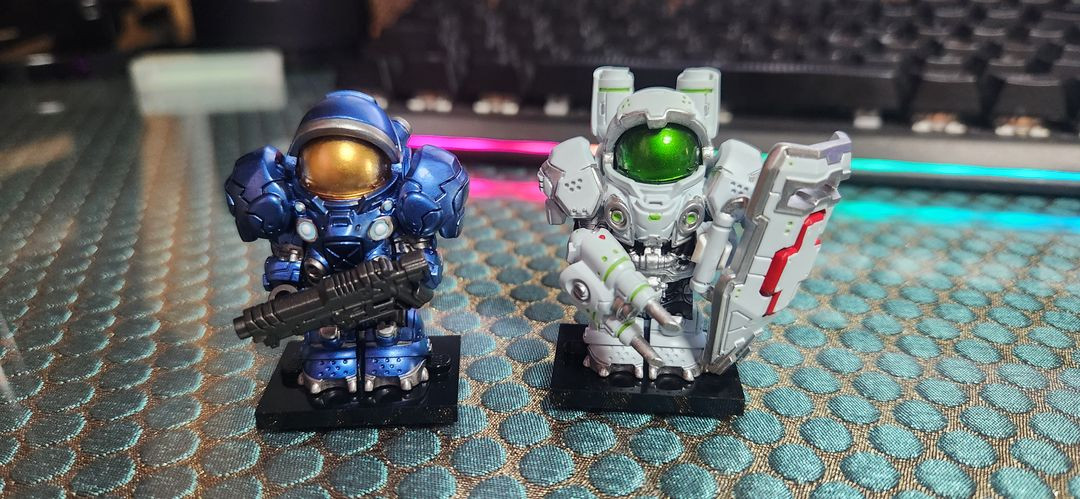 레고 커스텀피규어 [아우라/MF] 스타크래프트 - 짐레이너 / 마린매딕 이미지