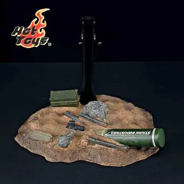 핫토이 아이언맨 마크1 디오라마 스탠드 12인치 피규어--0