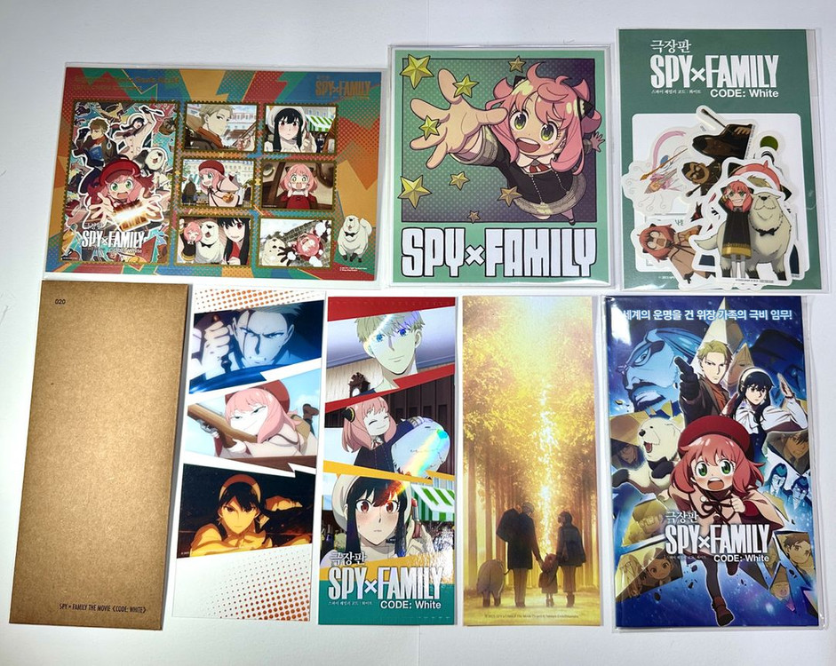 스파이패밀리 색지 TTT 티켓 스탠드 무비씰 굿즈 특전--0