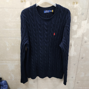 폴로 POLO 정품 남성 꽈배기 니트/105size/상태우수