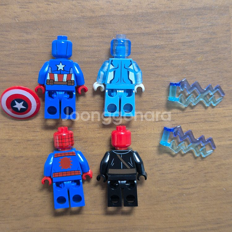 레고 마블 수퍼히어로 미니피규어 4개--1