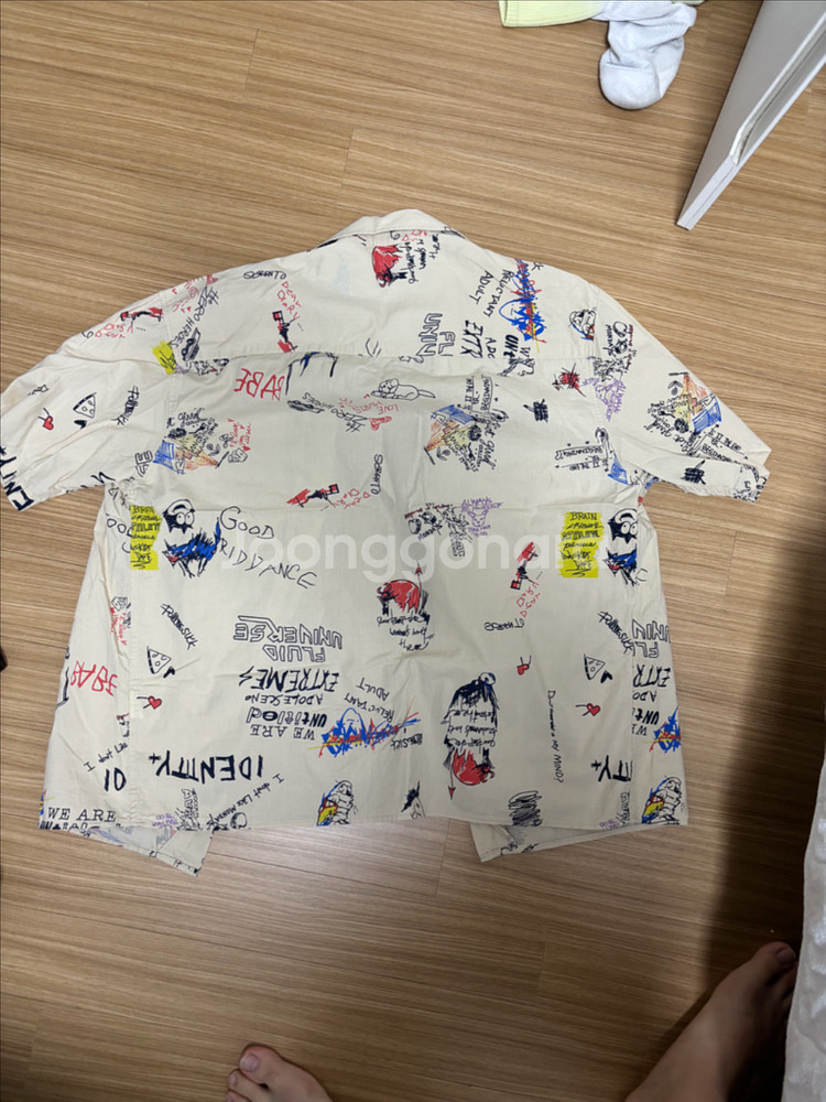 옛날에 백화점에서 샀던 하와이안 셔츠(프리 사이즈)--1