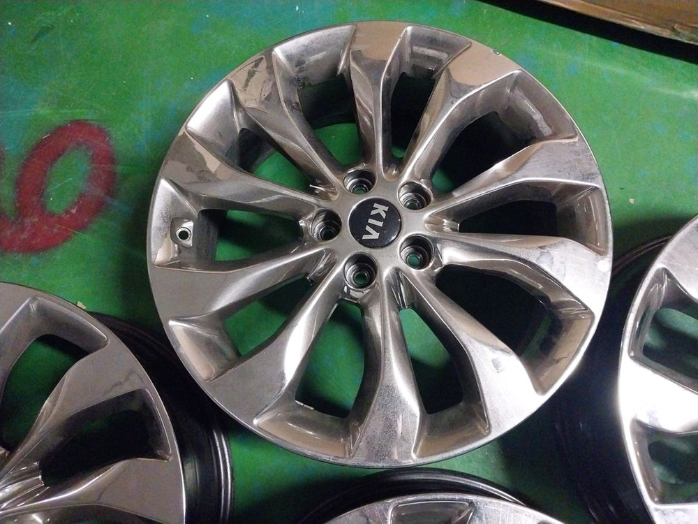 19인치 올뉴쏘렌토 더뉴쏘렌토 올뉴카니발 더뉴카니발 크롬 순정휠 4개 이미지