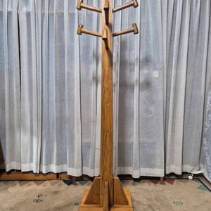 빈티지 원목 스탠드 옷걸이