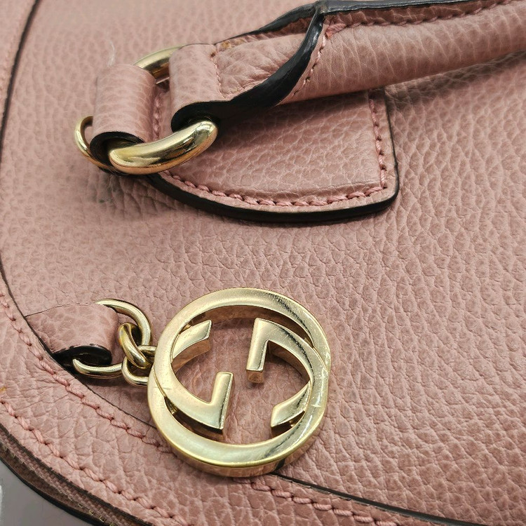 정품 구찌 인터로킹 돔 토트 숄더백--8