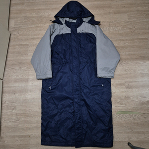 나이키 빅스우시 배색 후드 돕바 롱패딩 점퍼 M(95)