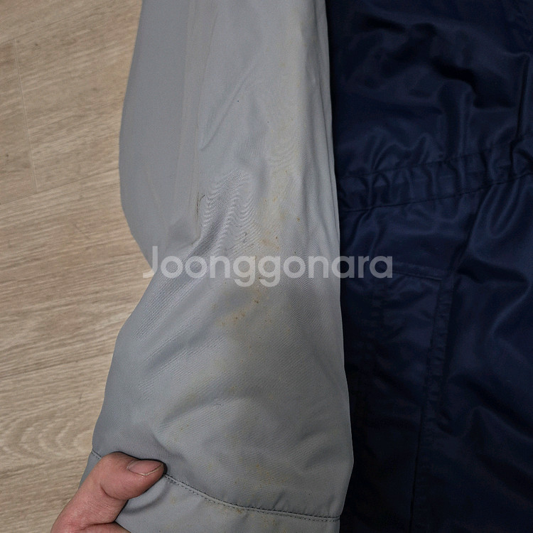 나이키 빅스우시 배색 후드 돕바 롱패딩 점퍼 M(95)--3