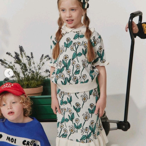 일괄) 리미떼두두 플라워 러플 니트 투피스