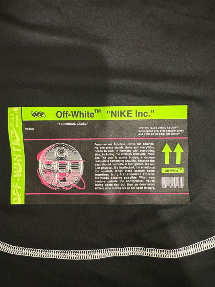 나이키 x 오프화이트 롱슬리브 러닝 탑 블랙--5