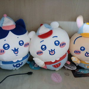 놀이동산 나들이 파크 치이카와 하치와레 우사기 누이 인형 일괄 세트 이미지