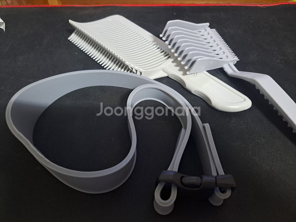 이발 빗 3종 세트 & 검정 벨트--5