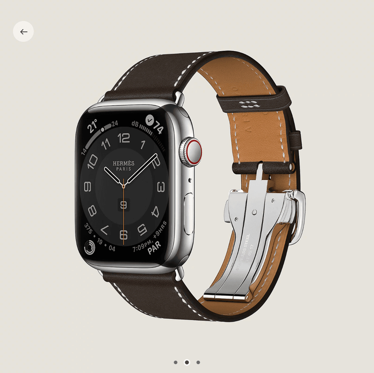 애플워치 에르메스 디버클 에벤 스트랩 판매(미사용) 이미지