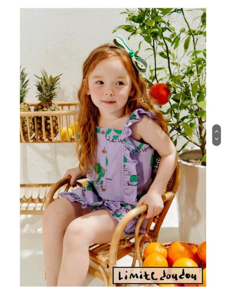 리미떼두두 퍼플 리본 러플 셋트 XL--1