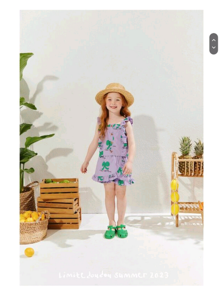 리미떼두두 퍼플 리본 러플 셋트 XL--5