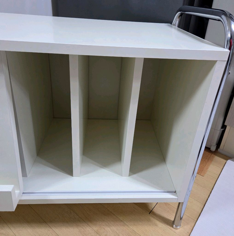 인테리어 미드센츄리 매거진랙800 수납선반(연베이지)--3