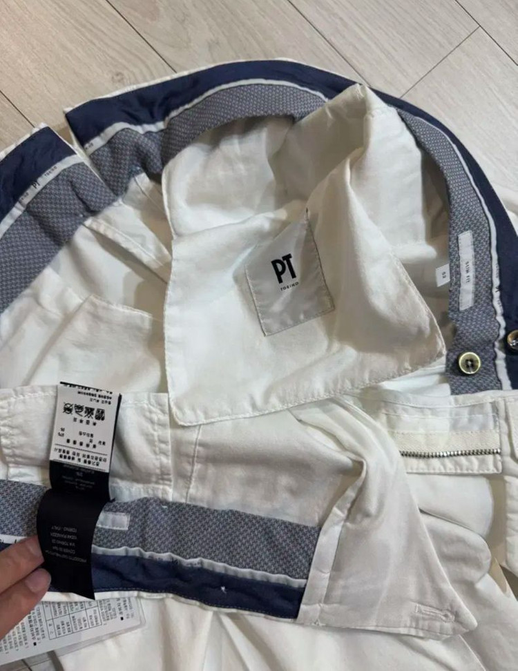 (새상품)PT torino 피티 토리노 화이트 치노팬츠(면 +엘라) 52 이미지