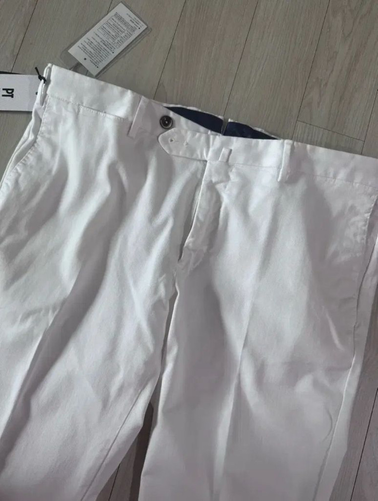 (새상품)PT TORINO 피티 토리노 화이트 치노팬츠(면,라이오셀,엘라)52 이미지