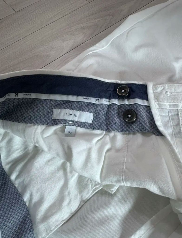 (새상품)PT TORINO 피티 토리노 화이트 치노팬츠(면,라이오셀,엘라)52 이미지