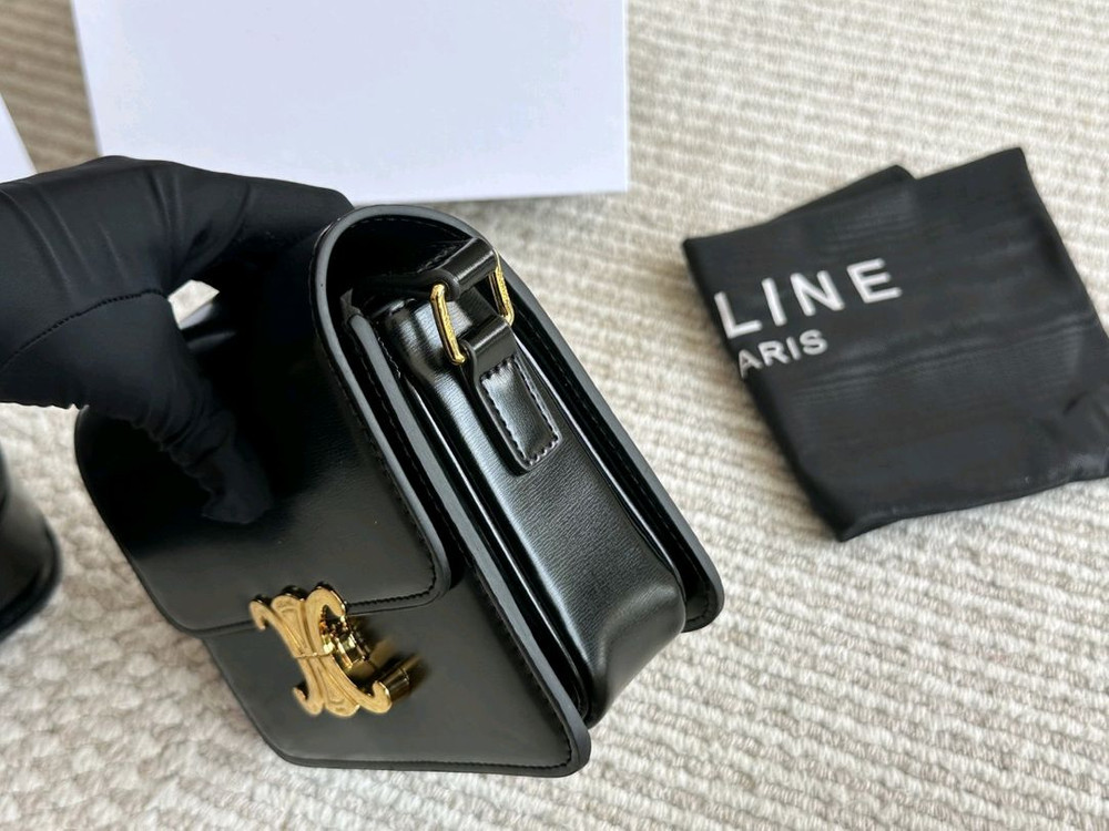 셀린-느 클래식 트리오페 숄더백--4