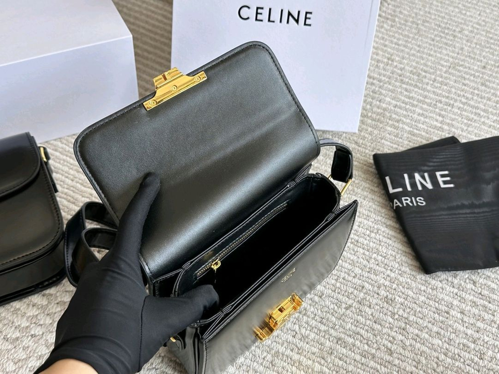 셀린-느 클래식 트리오페 숄더백--5