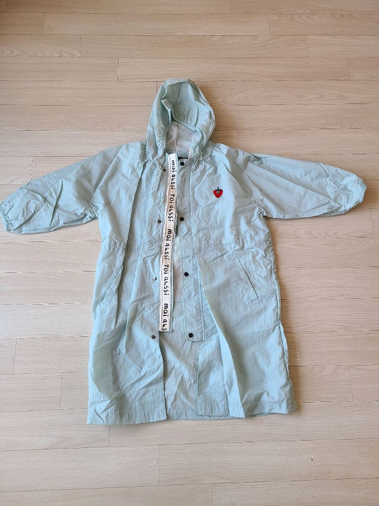 리미떼두두 XL 딸기 바람막이 롱점퍼 윈드브레이크--4