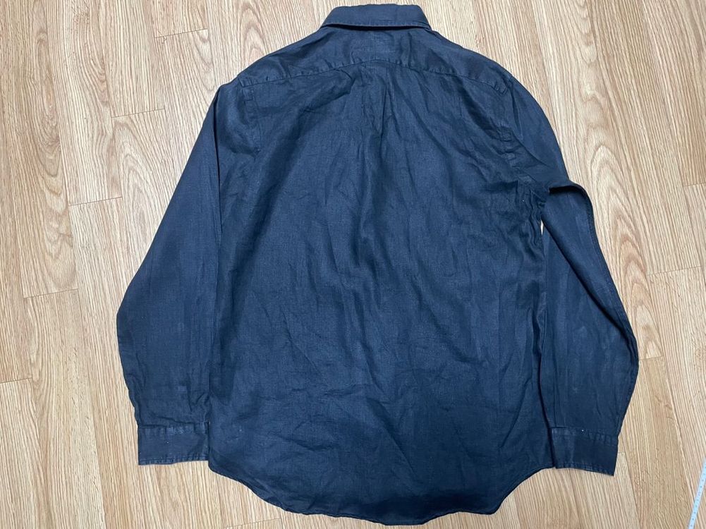 폴로 M 린넨 셔츠 블랙 매장판--6