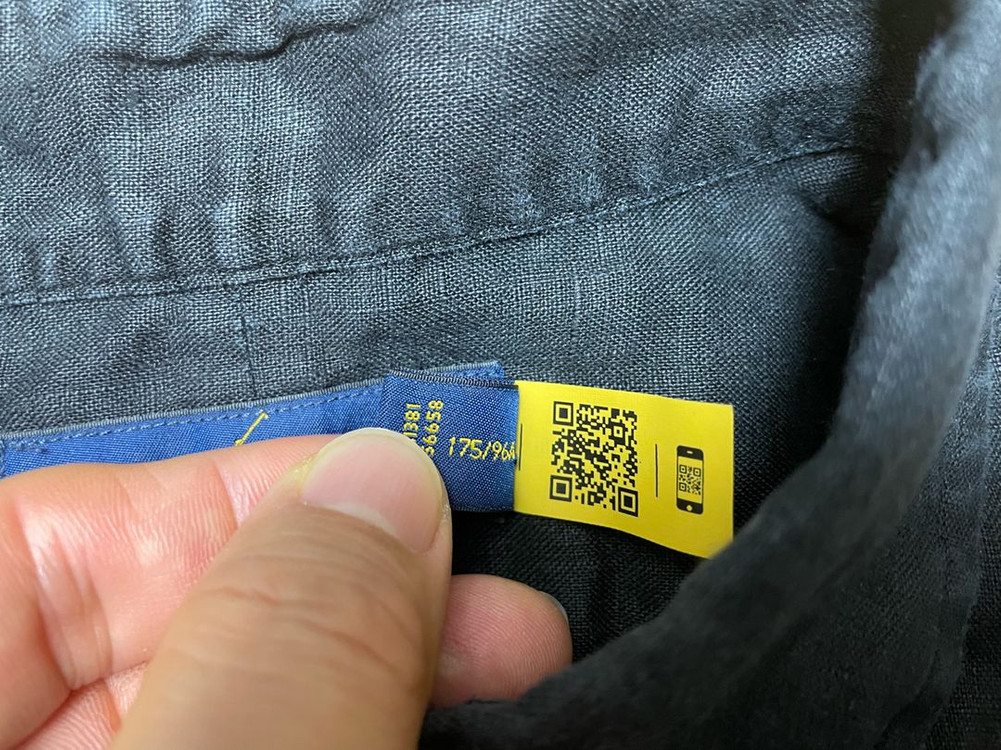 폴로 M 린넨 셔츠 블랙 매장판--7