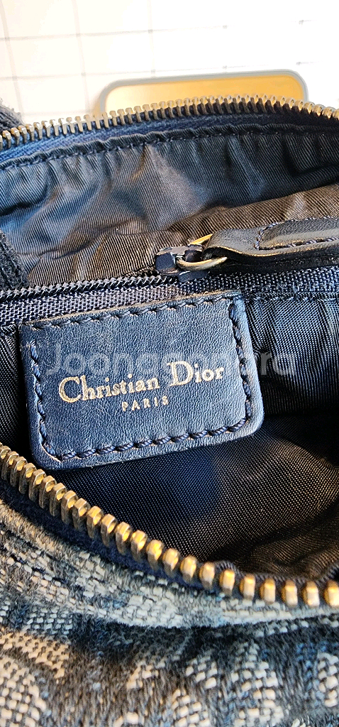 디올 오블리크 스몰 보스턴백 자물통 포함--4