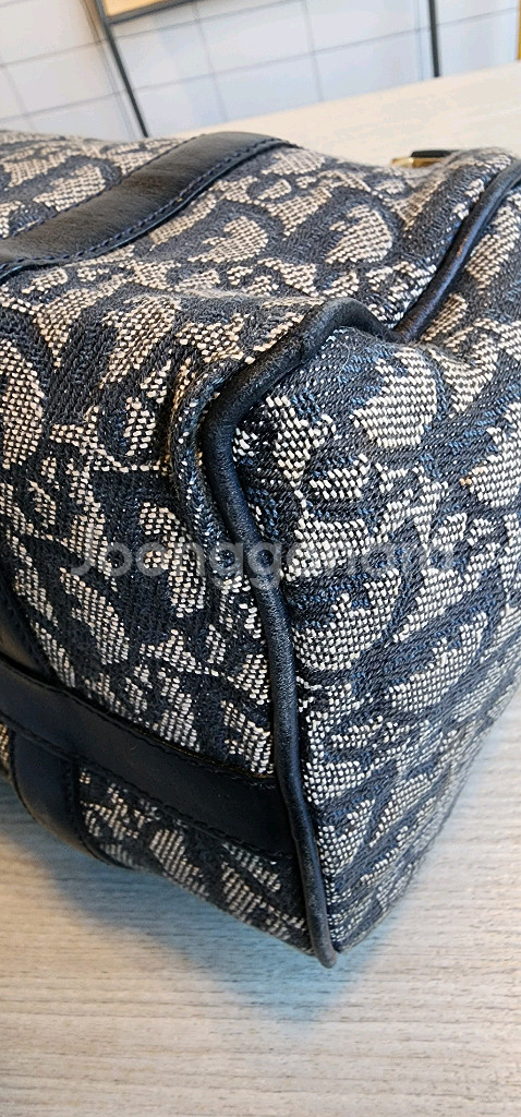 디올 오블리크 스몰 보스턴백 자물통 포함--9