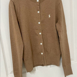 폴로 피마코튼 가디건 베이지xs