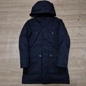 노비스 키즈 덕다운 사이드패치 후드 패딩 점퍼 (9-10세)