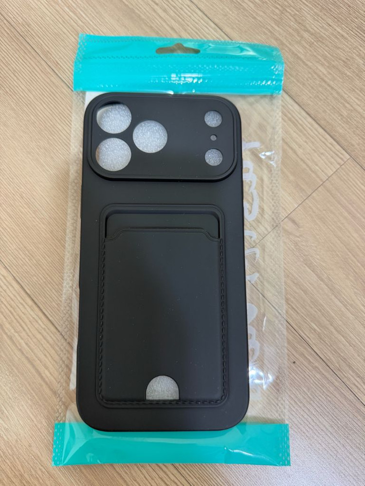 미사용 새상품 아이폰 17 Pro Max 파스텔 카드 케이스 블랙 팔아요--2