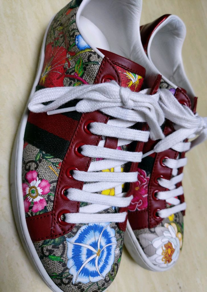 구찌 플로럴 스니커즈 (정품)--7