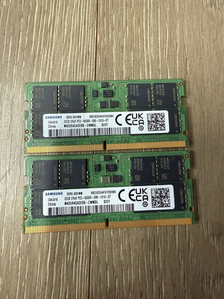 삼성 노트북용 ddr5 5600 32G 2개--0