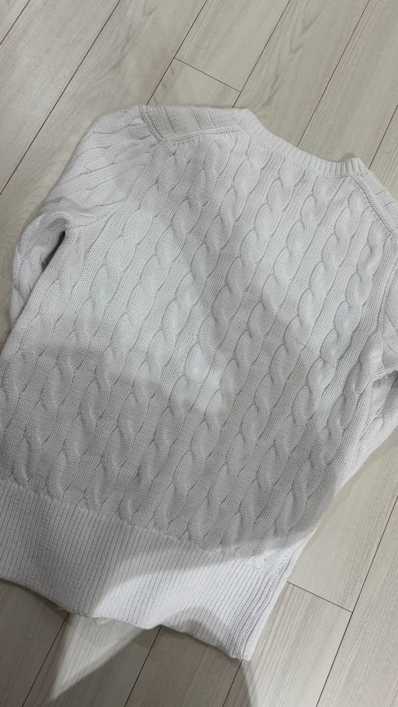 폴로 랄프로렌 케이블 니트 코튼 크루넥 가디건--5